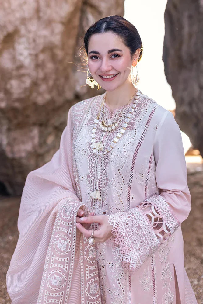 03-Piece Lawn Suit With Embroidery - Ready To Wear