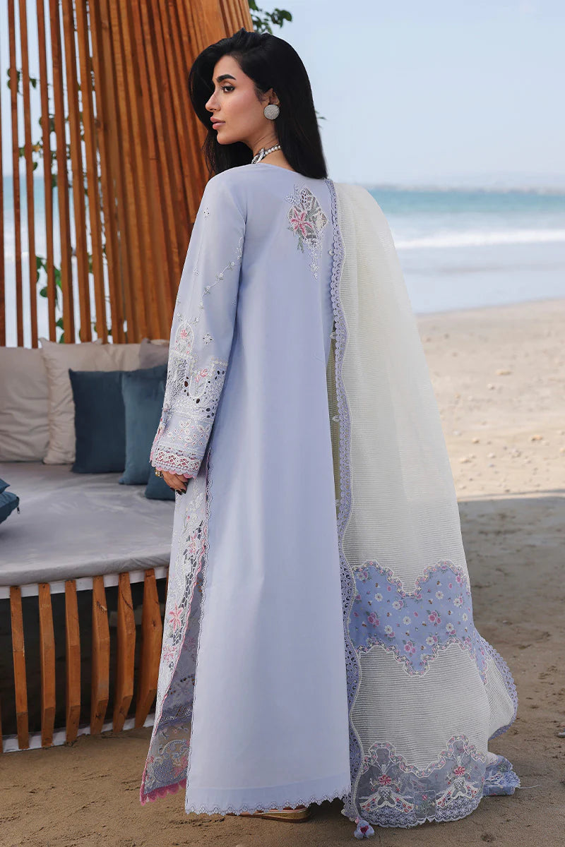 03-Piece Lawn Suit With Chikankari Embroidery - Ready To Wear