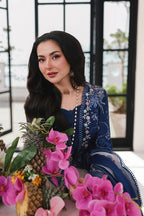 Midnight Navy - 3 Piece Embroidered Lawn | Ready To Wear