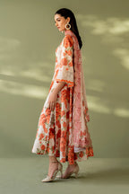 3 Piece Stitched Embroidery Lawn Suit - Ready To Wear