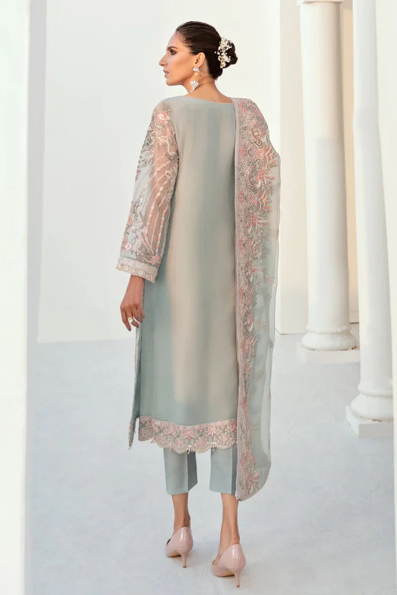 3 Piece Stitched Chiffon Suit for Bridal Wear - Ready To Wear