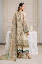 3 Piece Stitched Luxury Embroidered Suit - Ready To Wear