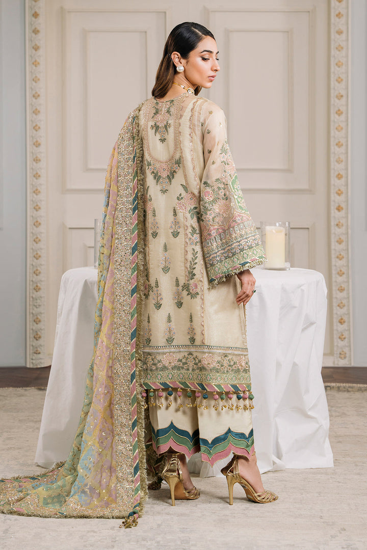 3 Piece Stitched Luxury Embroidered Suit - Ready To Wear