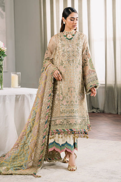 3 Piece Stitched Luxury Embroidered Suit - Ready To Wear