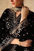 3 Piece Stitched Luxury Velvet Suit - Ready To Wear