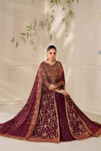03-Piece Chiffon Suit With Embroidery - Ready To Wear