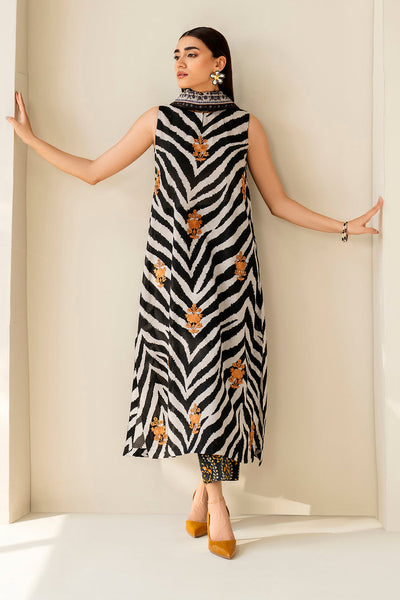 3 Piece Stitched Printed Lawn Suit - Ready To Wear