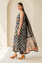 3 Piece Stitched Printed Lawn Suit - Ready To Wear