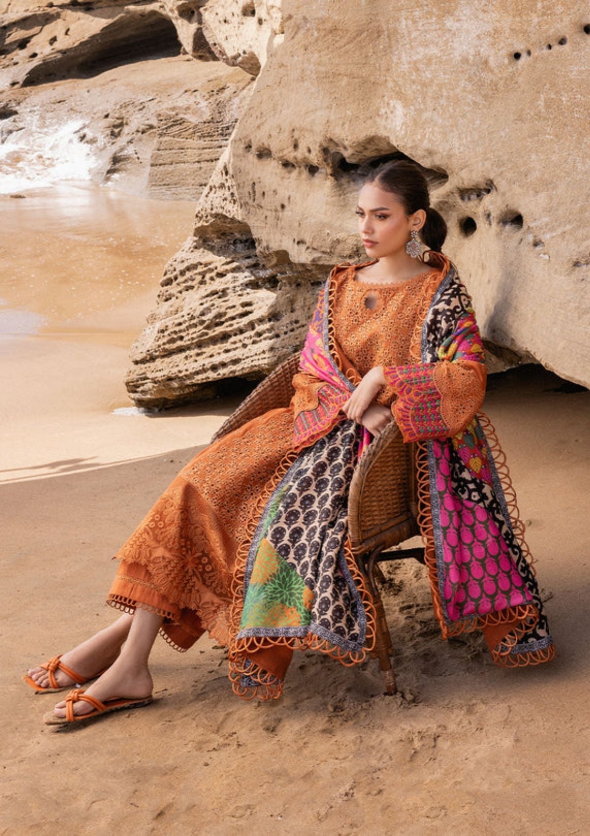 3 Piece Stitched Chikankari Suit - Ready To Wear