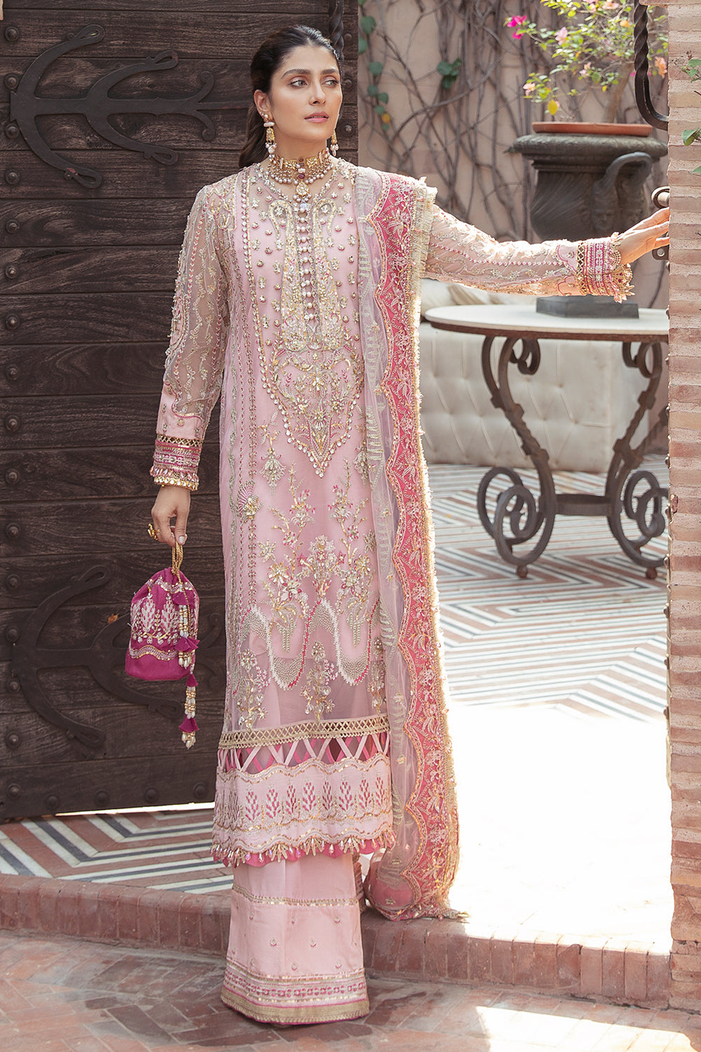 3 Piece Stitched Bridal Wear Suit - Ready To Wear