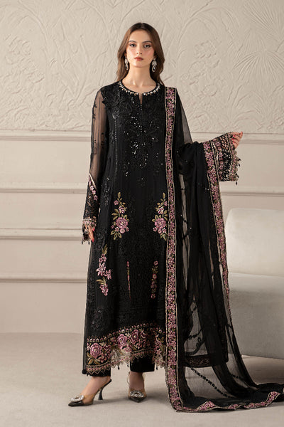 3 Piece Stitched Chiffon Suit - Ready To Wear