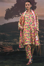 3 Piece Stitched Lawn Suit - Ready To Wear