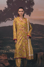 3 Piece Stitched Lawn Suit - Ready To Wear
