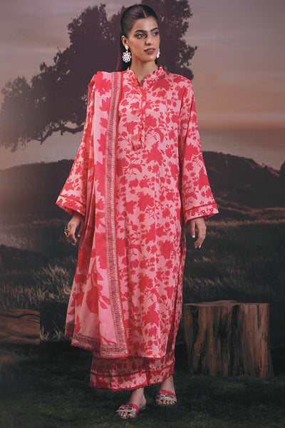 3 Piece Stitched Lawn Shirt - Ready To Wear