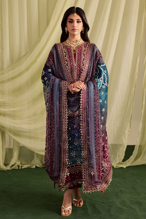 3 Piece Stitched Printed Lawn Suit - Ready To Wear