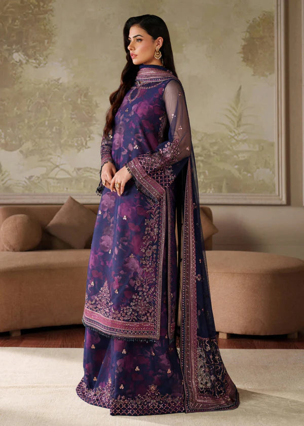 03-Printed Lawn With Organza Dupatta Suit - Ready To Wear
