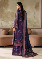 03-Printed Lawn With Organza Dupatta Suit - Ready To Wear