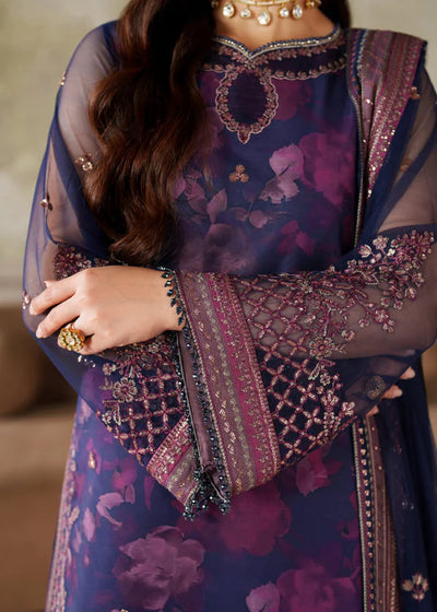 03-Printed Lawn With Organza Dupatta Suit - Ready To Wear