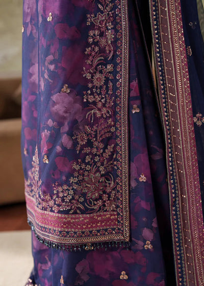 03-Printed Lawn With Organza Dupatta Suit - Ready To Wear