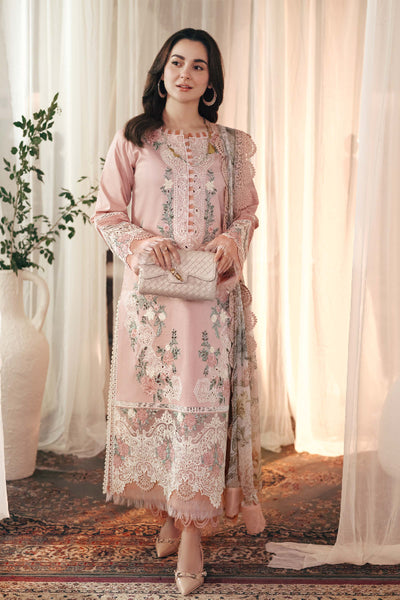 3 Piece Stitched Lawn Suit - Ready To Wear