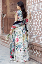 Ivory Blossom - 3 Piece Printed Lawn Suit | Ready To Wear