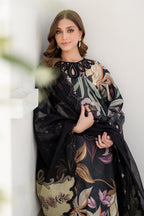 3 Piece Stitched Lawn Suit - Ready To Wear