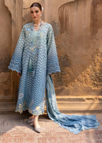 03-Piece Swiss Lawn Suit With Embroidery - Ready To Wear
