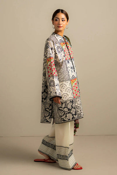 3 Piece Stitched Designer Suit - Ready To Wear