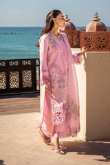 3 Piece Stitched Lawn Suit - Ready To Wear