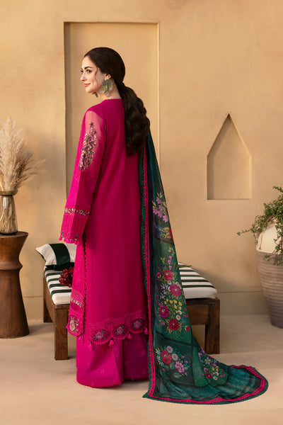 3 Piece Stitched Lawn Suit - Ready To Wear