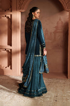 3 Piece Stitched Velvet Bridal Wear Suit - Ready To Wear