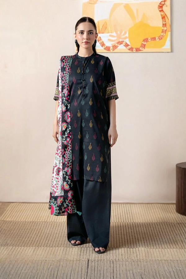 3 Piece Stitched Lawn Suit - Ready to Wear