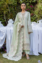 03-Piece Lawn Suit With Chikankari Embroidered - Ready To Wear