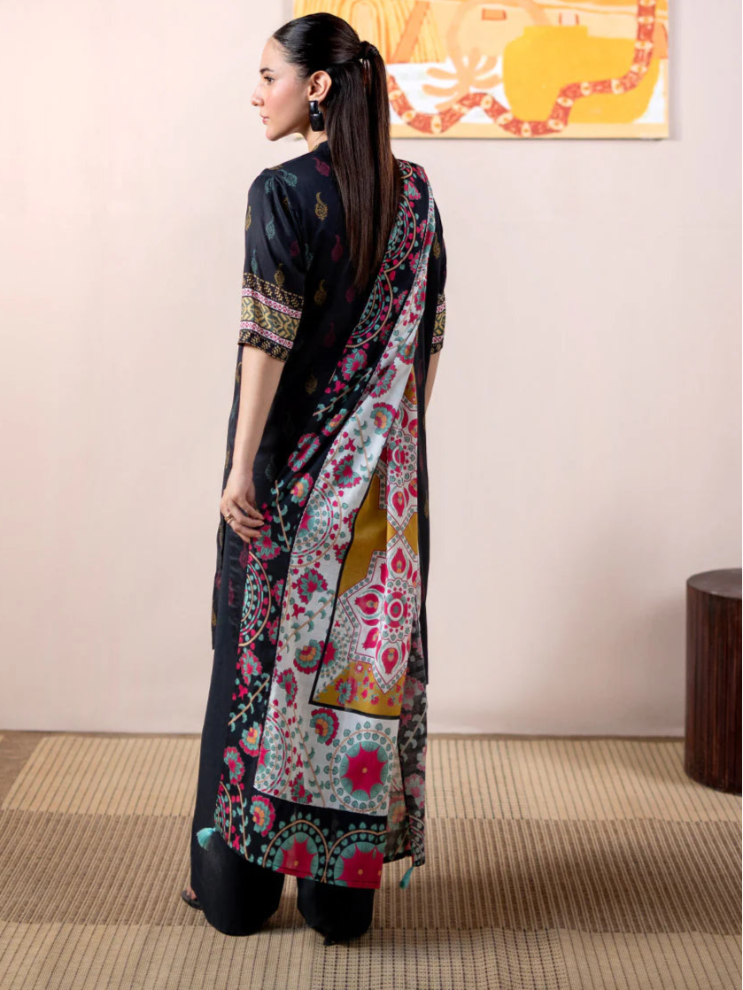3 Piece Stitched Lawn Suit - Ready to Wear