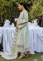 03-Piece Lawn Suit With Chikankari Embroidered - Ready To Wear