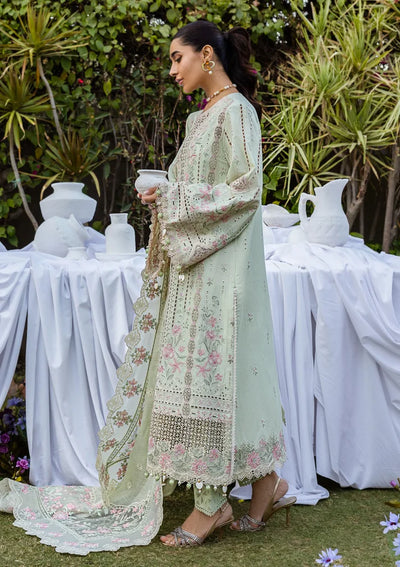 03-Piece Lawn Suit With Chikankari Embroidered - Ready To Wear