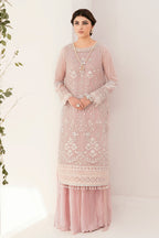 3 Piece Stitched Embroidered Chiffon Bridal Dress - Ready To Wear