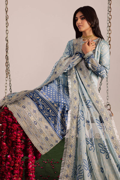3 Piece Stitched Lawn Suit - Ready To Wear