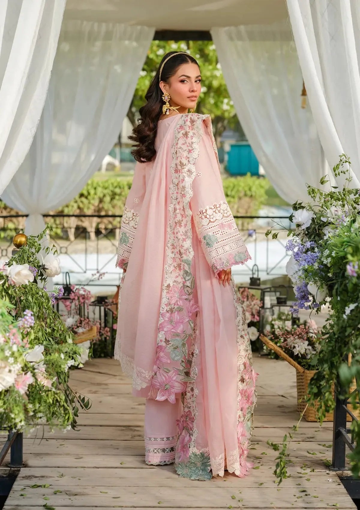03-Piece Soft Lawn With Shifli Embroidery Suit - Ready To Wear