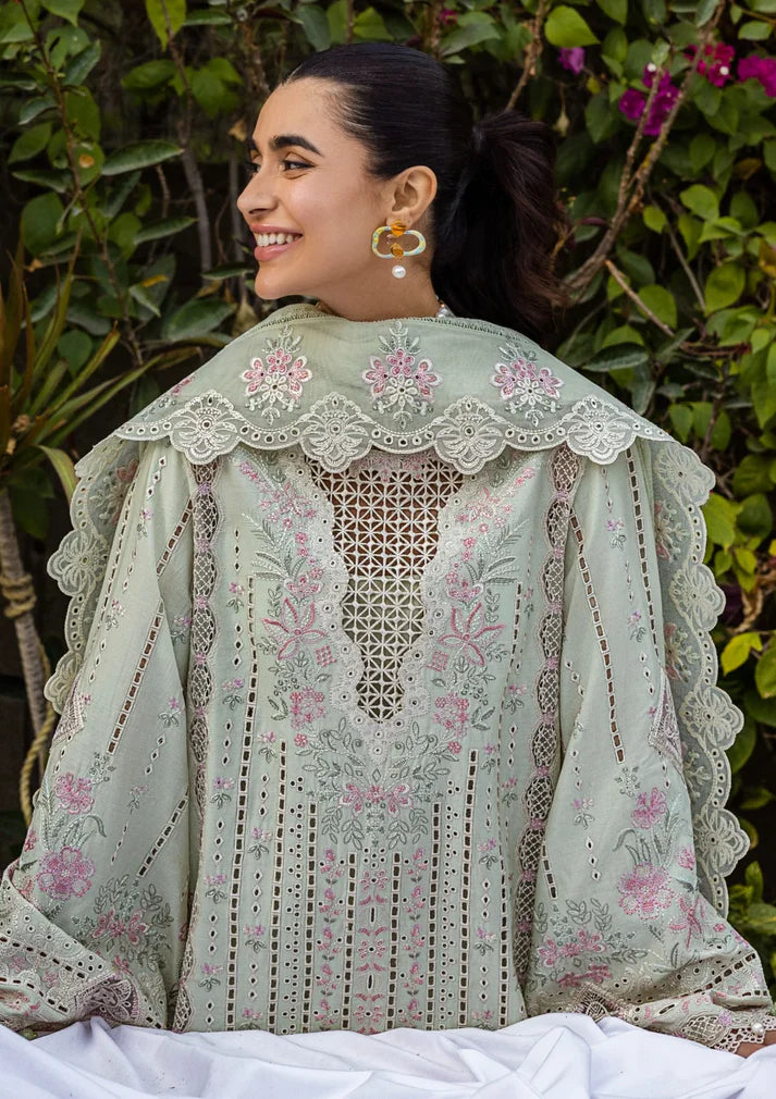 03-Piece Lawn Suit With Chikankari Embroidered - Ready To Wear