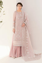 3 Piece Stitched Embroidered Chiffon Bridal Dress - Ready To Wear