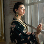 3 Piece Stitched Velvet Suit - Ready To Wear