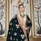 3 Piece Stitched Velvet Suit - Ready To Wear