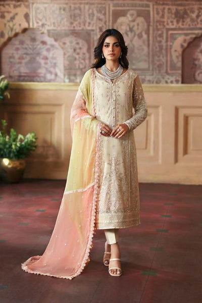 3 Piece Stitched Chiffon Suit - Ready To Wear