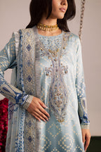 3 Piece Stitched Lawn Suit - Ready To Wear