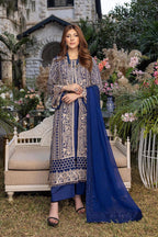 3 Piece Stitched Lawn Suit - Ready To Wear