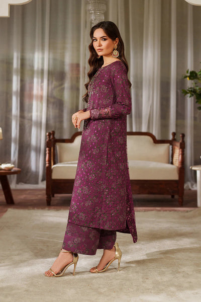 03-Piece Printed Lawn Suit With Embroidered - Ready To Wear