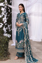 3 Piece Stitched Embroidered Chikankari Suit - Ready To Wear