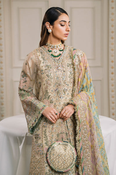 3 Piece Stitched Luxury Embroidered Suit - Ready To Wear