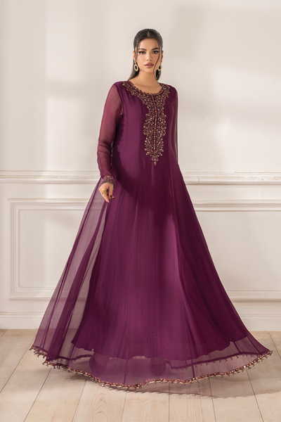 3 Piece Stitched Chiffon Suit - Ready To Wear